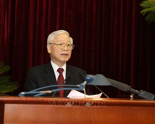 Tổng Bí thư Nguyễn Phú Trọng phát biểu khai mạc Hội nghị. Ảnh: Trí Dũng –TTXVN Tổng Bí thư Nguyễn Phú Trọng phát biểu khai mạc Hội nghị. Ảnh: Trí Dũng –TTXVN