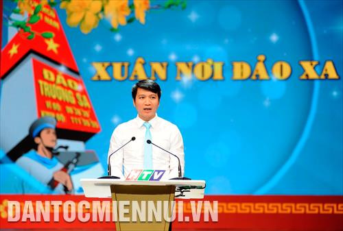 Bí thư Trung ương Đoàn Nguyễn Ngọc Lương phát biểu tại chương trình