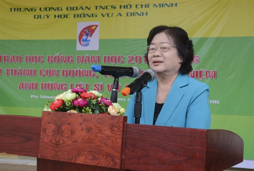 Đồng chí Trương Mỹ Hoa phát biểu tại buổi lễ. Ảnh: Xuân Tư – TTXVN Đồng chí Trương Mỹ Hoa phát biểu tại buổi lễ. Ảnh: Xuân Tư – TTXVN