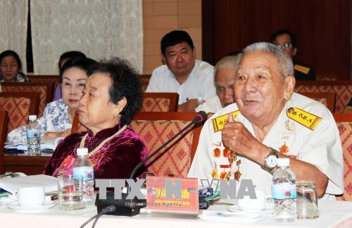 Đại tá Trần Minh Sơn, nguyên Thành đội phó Sài Gòn - Gia Định phát biểu tại Hội thảo. Ảnh: Xuân Khu - TTXVN Đại tá Trần Minh Sơn, nguyên Thành đội phó Sài Gòn - Gia Định phát biểu tại Hội thảo. Ảnh: Xuân Khu - TTXVN