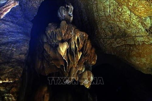 Các nhũ đá trong hang có nhiều hình thù đẹp và còn nguyên sơ. Ảnh: Phan Tuấn Anh - TTXVN Các nhũ đá trong hang có nhiều hình thù đẹp và còn nguyên sơ. Ảnh: Phan Tuấn Anh - TTXVN