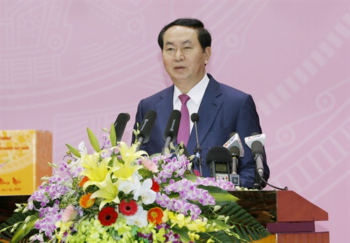 Chủ tịch nước Trần Đại Quang thăm, chúc Tết Đảng bộ, chính quyền và nhân dân các dân tộc tỉnh Quảng Ninh. Ảnh: Nhan Sáng-TTXVN Chủ tịch nước Trần Đại Quang thăm, chúc Tết Đảng bộ, chính quyền và nhân dân các dân tộc tỉnh Quảng Ninh. Ảnh: Nhan Sáng-TTXVN