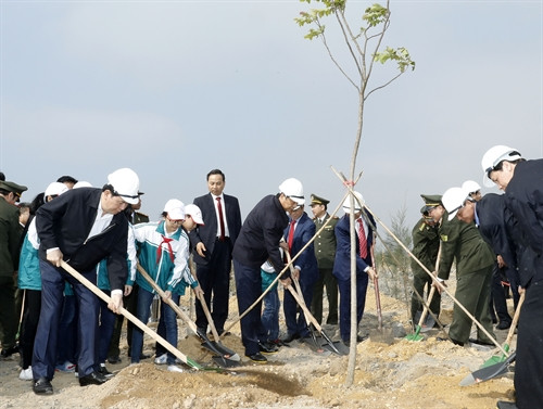 Chủ tịch nước Trần Đại Quang trồng cây tại Khu phục hồi môi trường của Công ty Cổ phần than Đèo Nai. Ảnh: Nhan Sáng-TTXVN Chủ tịch nước Trần Đại Quang trồng cây tại Khu phục hồi môi trường của Công ty Cổ phần than Đèo Nai. Ảnh: Nhan Sáng-TTXVN