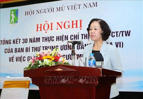 Đồng chí Trương Thị Mai, Ủy viên Bộ Chính trị, Bí thư Trung ương Đảng, Trưởng Ban Dân vận Trung ương phát biểu chỉ đạo Hội nghị. Ảnh: Doãn Tấn – TTXVN Đồng chí Trương Thị Mai, Ủy viên Bộ Chính trị, Bí thư Trung ương Đảng, Trưởng Ban Dân vận Trung ương phát biểu chỉ đạo Hội nghị. Ảnh: Doãn Tấn – TTXVN