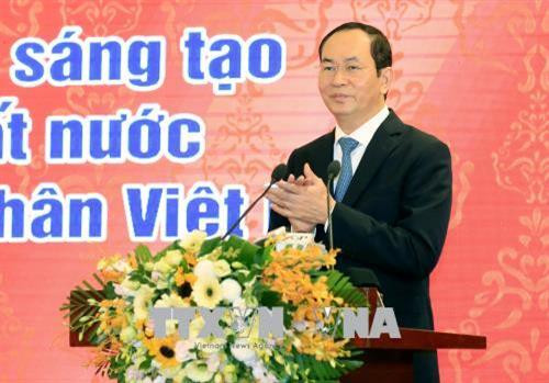 Chủ tịch nước Trần Đại Quang phát biểu. Ảnh: Nhan Sáng - TTXVN Chủ tịch nước Trần Đại Quang phát biểu. Ảnh: Nhan Sáng - TTXVN