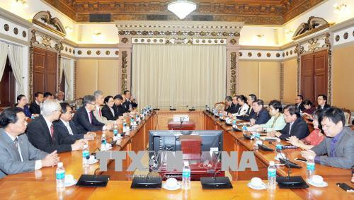 Quang cảnh buổi tiếp. Ảnh: Xuân Khu - TTXVN