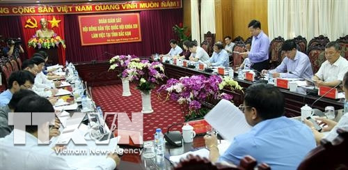Quang cảnh buổi làm việc. Ảnh: Bùi Đức Hiếu - TTXVN Quang cảnh buổi làm việc. Ảnh: Bùi Đức Hiếu - TTXVN