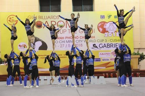 Lễ khai mạc Giải Billiards 3 băng cúp thế giới Thành phố Hồ Chí Minh năm 2018. Ảnh: Xuân Dự - TTXVN