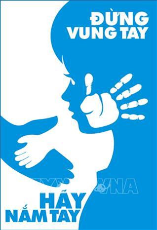 Tác phẩm “Đừng vung tay hãy nắm tay” của tác giả Nguyễn Anh Minh đoạt giải Nhì cuộc thi. Ảnh: Thanh Vũ - TTXVN Tác phẩm “Đừng vung tay hãy nắm tay” của tác giả Nguyễn Anh Minh đoạt giải Nhì cuộc thi. Ảnh: Thanh Vũ - TTXVN