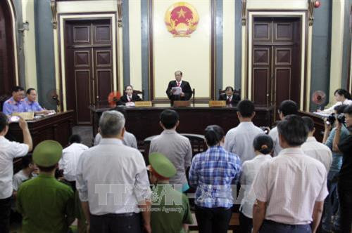 Hội đồng xét xử phúc thẩm tuyên hủy toàn bộ bản án sơ thẩm. Ảnh: Mạnh Linh-TTXVN