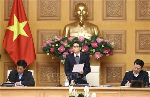 Phó Thủ tướng Vũ Đức Đam, Trưởng Ban chỉ đạo phòng chống dịch bệnh Corona phát biểu kết luận cuộc họp. Ảnh: Văn Điệp - TTXVN Phó Thủ tướng Vũ Đức Đam, Trưởng Ban chỉ đạo phòng chống dịch bệnh Corona phát biểu kết luận cuộc họp. Ảnh: Văn Điệp - TTXVN