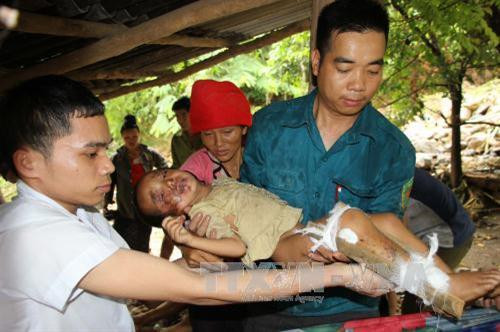 Chung tay khắc phục thiệt hại thiên tai nơi rốn lũ Mường La ảnh 1 Chung tay khắc phục thiệt hại thiên tai nơi rốn lũ Mường La ảnh 1