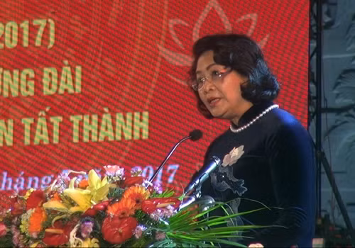 Phó Chủ tịch nước Đặng Thị Ngọc Thịnh phát biểu tại buổi lễ. Ảnh: Quốc Dũng – TTXVN Phó Chủ tịch nước Đặng Thị Ngọc Thịnh phát biểu tại buổi lễ. Ảnh: Quốc Dũng – TTXVN