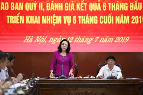 Phó Bí thư Thường trực Thành ủy Hà Nội Ngô Thị Thanh Hằng yêu cầu các cơ quan, đơn vị quán triệt tinh thần xây dựng nông thôn mới phải kiên trì, bền bỉ và coi đây là nhiệm vụ thường xuyên, liên tục.