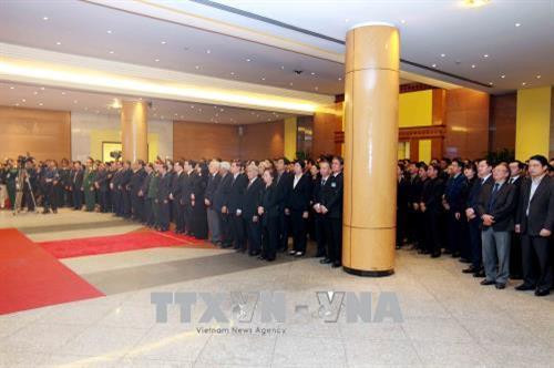 Các đồng chí lãnh đạo, nguyên lãnh đạo Đảng, Nhà nước dự Lễ truy điệu đồng chí Phan Văn Khải. Ảnh: TTXVN Các đồng chí lãnh đạo, nguyên lãnh đạo Đảng, Nhà nước dự Lễ truy điệu đồng chí Phan Văn Khải. Ảnh: TTXVN