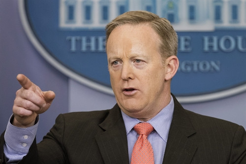 Thư ký Báo chí Nhà Trắng Sean Spicer. EPA/TTXVN