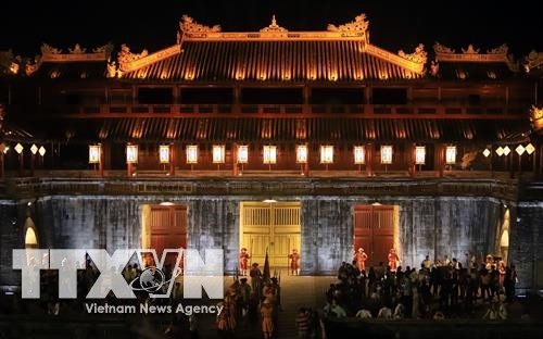 Đại Nội Huế trong dịp Festival Huế năm 2018. Ảnh: Hoàng Hùng -TTXVN