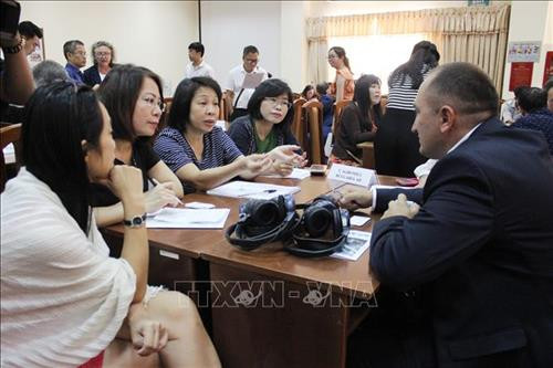 Doanh nghiệp Việt Nam và Bulgaria tìm kiếm cơ hội hợp tác tại Diễn đàn. Ảnh: Xuân Anh – TTXVN