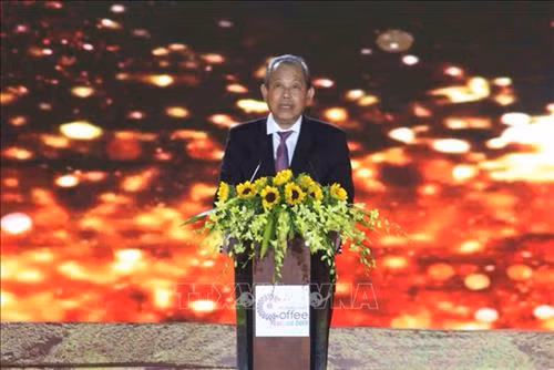Phó Thủ tướng Thường trực Trương Hoà Bình phát biểu tại buổi lễ khai mạc. Ảnh: Trọng Đạt - TTXVN