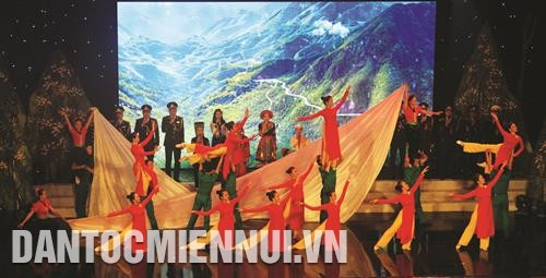 Một tiết mục nghệ thuật tại buổi lễ