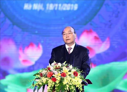 Thủ tướng Nguyễn Xuân Phúc phát biểu tại buổi lễ. Ảnh: Thống Nhất – TTXVN Thủ tướng Nguyễn Xuân Phúc phát biểu tại buổi lễ. Ảnh: Thống Nhất – TTXVN