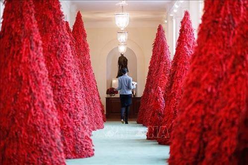 Cây thông Noel rực rỡ tại Nhà Trắng, Washington D.C., Mỹ . Ảnh: THX/ TTXVN Cây thông Noel rực rỡ tại Nhà Trắng, Washington D.C., Mỹ . Ảnh: THX/ TTXVN
