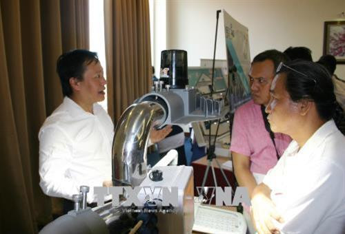 Hệ thống mạng giám sát môi trường nông nghiệp ngư nghiệp Aevisor – Fman đạt giải trong Cuộc thi IoT Startup năm 2017. Ảnh: Tiến Lực – TTXVN