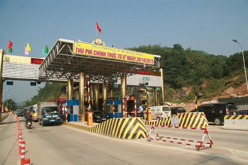 Trạ.m thu phí trên tuyến Quốc lộ 6 đoạn Xuân Mai- Hòa Bình Trạ.m thu phí trên tuyến Quốc lộ 6 đoạn Xuân Mai- Hòa Bình