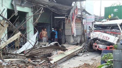 Hiện trường vụ tai nạn. Ảnh: TTXVN phát