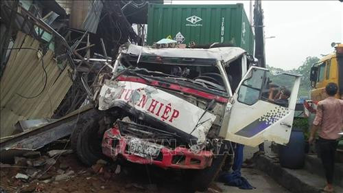 Hiện trường vụ tai nạn. Ảnh: TTXVN phát