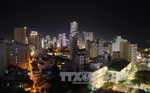 Đêm trên thành phố biển Nha Trang.