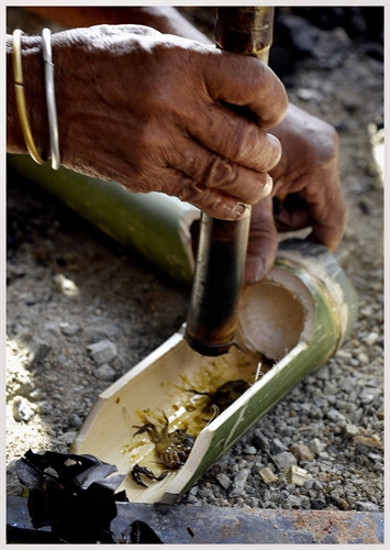 Rèn công cụ tại lễ hội. Ảnh: Thanh Hà - TTXVN Kết thúc nghi lễ dân làng tiếp tục đánh chiêng, trống uống rượu múa xoang trong nhà. Ảnh: Thanh Hà - TTXVN Hội đồng già làng đi trước, theo sau là các thành viên đi lấy than. Ảnh: Thanh Hà - TTXVN Các thành viên lấy than đi xung quang 04 vòng, theo hướng từ trái sang phải rồi vào nhà rèn. Ảnh: Thanh Hà - TTXVN Các thành viên cõng những gùi than từ rừng về làng, họ vừa đi vừa thổi tù và, đinh tút. Ảnh: Thanh Hà - TTXVN Nghi thức cõng những người đi lấy than lên nhà Rông. Ảnh: Thanh Hà - TTXVN Kết thúc nghi lễ dân làng tiếp tục đánh chiêng, trống uống rượu múa xoang trong nhà. Ảnh: Thanh Hà - TTXVN Nước giã cua với cây đót được cho vào ống để thấm vào lưỡi công cụ trước khi rèn. Ảnh: Thanh Hà - TTXVN Giã cua với cây đót để lấy nước cho vào ống thấm vào lưỡi công cụ trước khi rèn. Ảnh: Thanh Hà - TTXVN Công đoạn rèn công cụ. Ảnh: Thanh Hà - TTXVN Rèn công cụ tại lễ hội. Ảnh: Thanh Hà - TTXVN Kết thúc nghi lễ dân làng tiếp tục đánh chiêng, trống uống rượu múa xoang trong nhà. Ảnh: Thanh Hà - TTXVN Hội đồng già làng đi trước, theo sau là các thành viên đi lấy than. Ảnh: Thanh Hà - TTXVN Các thành viên lấy than đi xung quang 04 vòng, theo hướng từ trái sang phải rồi vào nhà rèn. Ảnh: Thanh Hà - TTXVN Các thành viên cõng những gùi than từ rừng về làng, họ vừa đi vừa thổi tù và, đinh tút. Ảnh: Thanh Hà - TTXVN Nghi thức cõng những người đi lấy than lên nhà Rông. Ảnh: Thanh Hà - TTXVN Kết thúc nghi lễ dân làng tiếp tục đánh chiêng, trống uống rượu múa xoang trong nhà. Ảnh: Thanh Hà - TTXVN Nước giã cua với cây đót được cho vào ống để thấm vào lưỡi công cụ trước khi rèn. Ảnh: Thanh Hà - TTXVN Giã cua với cây đót để lấy nước cho vào ống thấm vào lưỡi công cụ trước khi rèn. Ảnh: Thanh Hà - TTXVN Công đoạn rèn công cụ. Ảnh: Thanh Hà - TTXVN