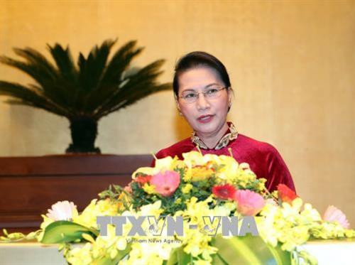 Chủ tịch Quốc hội Nguyễn Thị Kim Ngân phát biểu tại buổi gặp mặt. Ảnh: Trọng Đức - TTXVN Chủ tịch Quốc hội Nguyễn Thị Kim Ngân phát biểu tại buổi gặp mặt. Ảnh: Trọng Đức - TTXVN