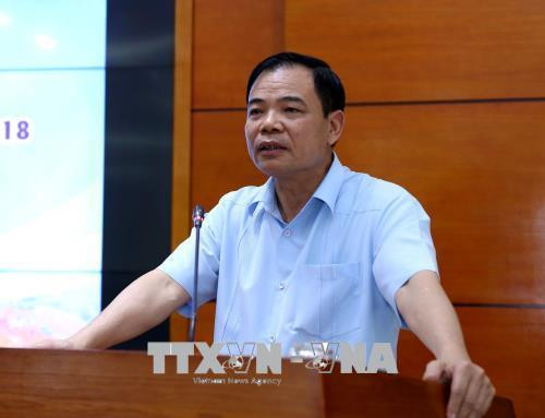 Bộ trưởng Bộ Nông nghiệp và Phát triển nông thôn, Trưởng Ban Chỉ đạo Trung ương về Phòng chống thiên tai Nguyễn Xuân Cường phát biểu. Ảnh: Vũ Sinh - TTXVN Bộ trưởng Bộ Nông nghiệp và Phát triển nông thôn, Trưởng Ban Chỉ đạo Trung ương về Phòng chống thiên tai Nguyễn Xuân Cường phát biểu. Ảnh: Vũ Sinh - TTXVN