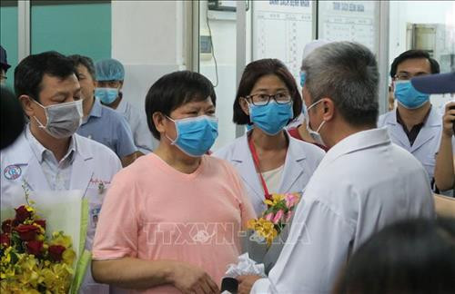 Bệnh nhân Li Ding khi xuất viện. Ảnh: Đinh Hằng - TTXVN