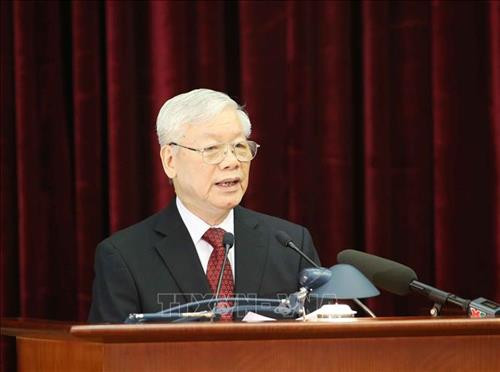 Tổng Bí thư, Chủ tịch nước Nguyễn Phú Trọng phát biểu khai mạc hội nghị. Ảnh: Phương Hoa - TTXVN Tổng Bí thư, Chủ tịch nước Nguyễn Phú Trọng phát biểu khai mạc hội nghị. Ảnh: Phương Hoa - TTXVN