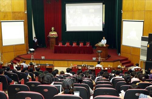 Quang cảnh hội nghị tại điểm cầu Hà Nội. Ảnh: Dương Ngọc – TTXVN Quang cảnh hội nghị tại điểm cầu Hà Nội. Ảnh: Dương Ngọc – TTXVN