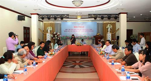 Quang cảnh hội thảo. Ảnh: Thanh Tùng -TTXVN Quang cảnh hội thảo. Ảnh: Thanh Tùng -TTXVN