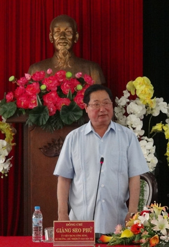 Bộ trưởng, Chủ nhiệm Ủy ban Dân tộc Giàng Seo Phử. Ảnh: TTXVN Bộ trưởng, Chủ nhiệm Ủy ban Dân tộc Giàng Seo Phử. Ảnh: TTXVN