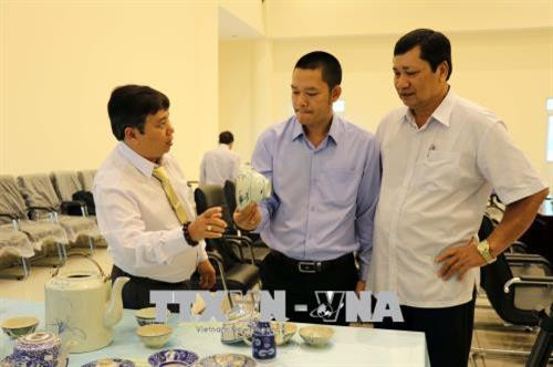 Cổ vật do nhà sưu tập Nguyễn Ngọc Ẩn hiến tặng. Ảnh: Đoàn Mạnh Dương-TTXVN