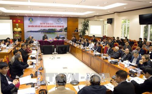 Hội thảo định hướng chiến lược Thủy lợi Việt Nam đến năm 2030, tầm nhìn 2050. Ảnh: Hoàng Hùng - TTXVN Hội thảo định hướng chiến lược Thủy lợi Việt Nam đến năm 2030, tầm nhìn 2050. Ảnh: Hoàng Hùng - TTXVN