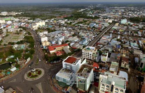 Thành phố Cà Mau hôm nay nhìn từ trên cao. Ảnh: An Hiếu – TTXVN