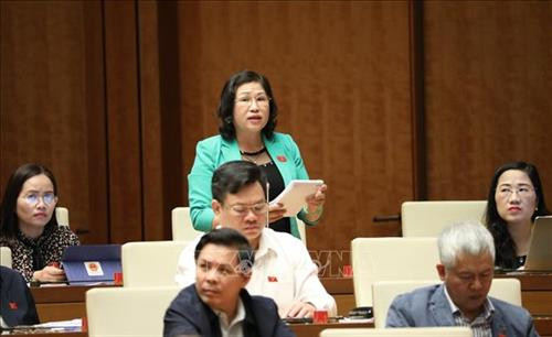 Sáng 1/11/2019, Quốc hội thảo luận ở hội trường về Đề án tổng thể phát triển kinh tế - xã hội vùng đồng bào dân tộc thiểu số và miền núi, vùng có điều kiện đặc biệt khó khăn. Trong ảnh: Đại biểu Quốc hội tỉnh Bắc Kạn Phương Thị Thanh phát biểu. Ảnh: Văn Điệp – TTXVN