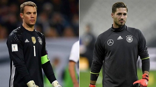 Kevin Trapp (trái) được gọi bổ sung thay cho Neuer. (Ảnh: dfb.de) Kevin Trapp (trái) được gọi bổ sung thay cho Neuer. (Ảnh: dfb.de)