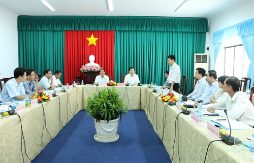 Quang cảnh buổi làm việc. Ảnh: Hoài Thu – TTXVN Quang cảnh buổi làm việc. Ảnh: Hoài Thu – TTXVN