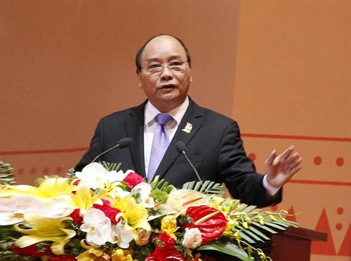 Thủ tướng Nguyễn Xuân Phúc phát biểu tại lễ bế mạc. Ảnh: TTXVN Thủ tướng Nguyễn Xuân Phúc phát biểu tại lễ bế mạc. Ảnh: TTXVN