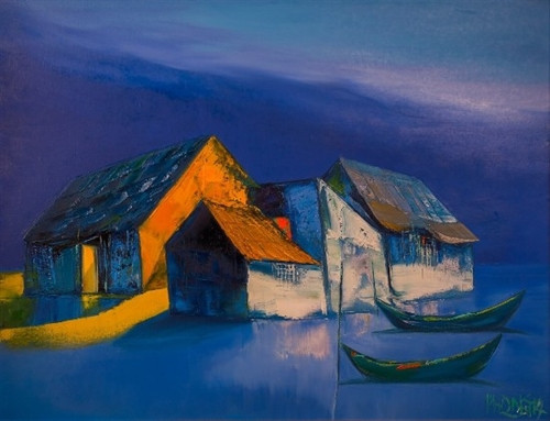 Triển lãm và bán đấu giá tác phẩm mỹ thuật ủng hộ phục dựng nhà Lang ảnh 6