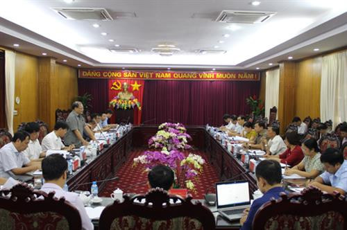 Đoàn công tác của Bộ NN&PTNT làm việc tại tỉnh Bắc Kạn về công tác tổng kết 10 năm thực hiện Nghị quyết Trung ương 7. Ảnh: baobackan.org.vn