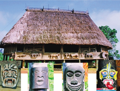 Nhà sàn của người Cơ-tu ở Tây Giang ảnh 2