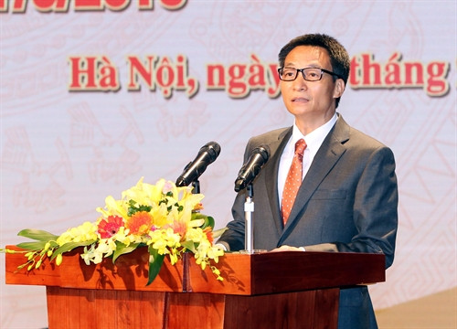 Phó Thủ tướng Vũ Đức Đam phát biểu. Ảnh: Đức Tám – TTXVN